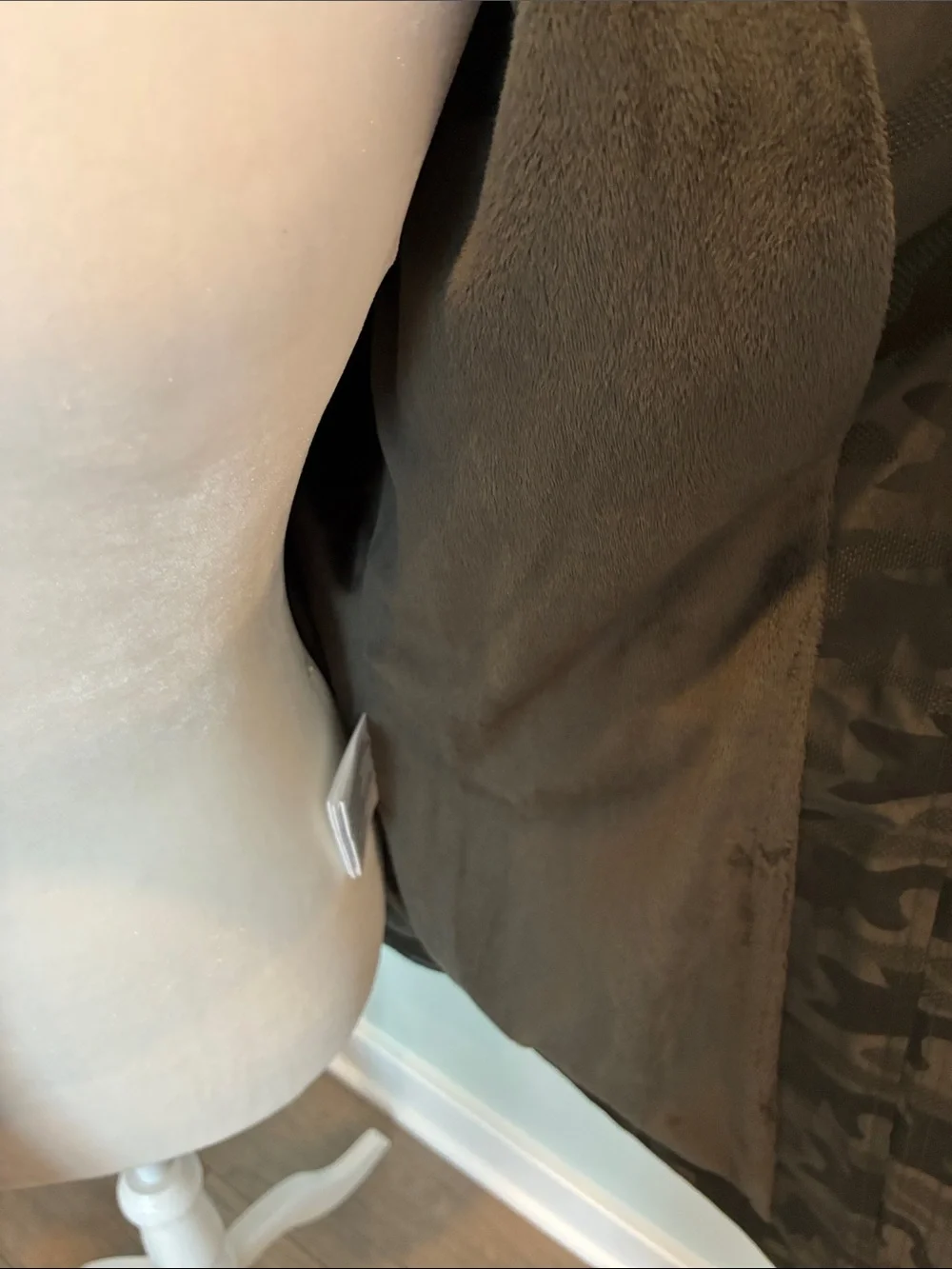 Michael Kors Olive Green Camo Hooded Utility Jacket